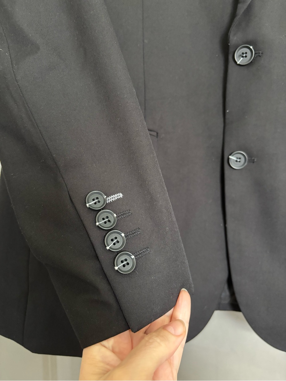 Capucci Italy Men's Black Two-Piece Suit - Tailored Blazer & Trousers size 42S - Picture 3 of 13